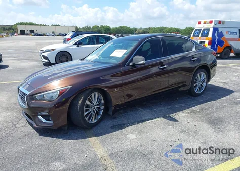 2020 Infiniti Q50 Luxe z USA, uszkodzony, nr VIN JN1EV7AP5LM204160